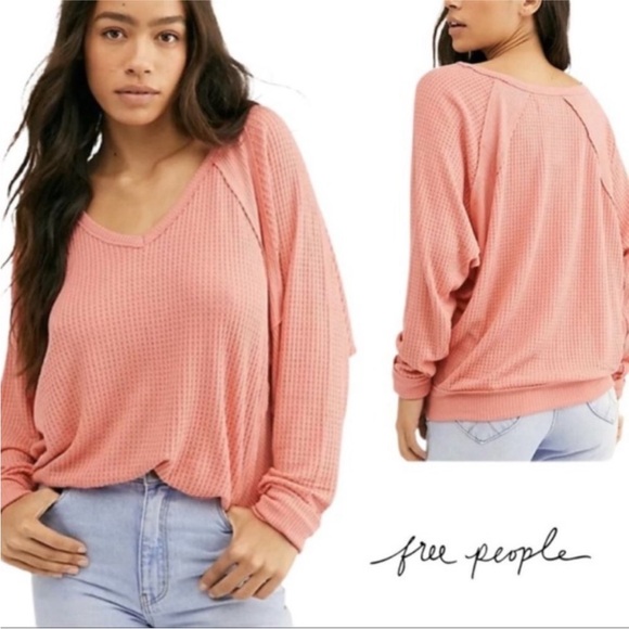 NWT Free People Movement Santa Clara Thermal Long Sleeve Tee - Picture 2 of 13